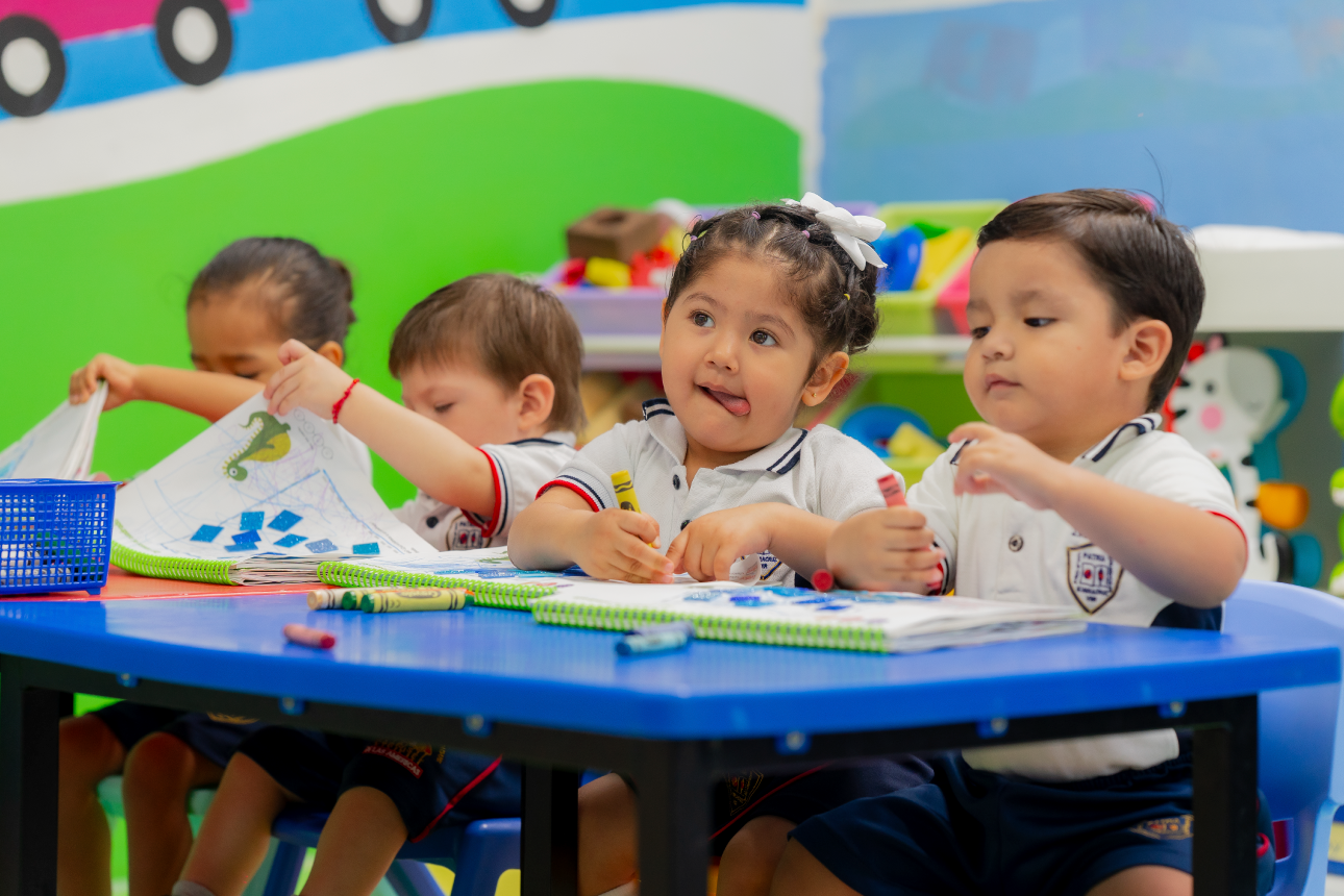 Clase con niños